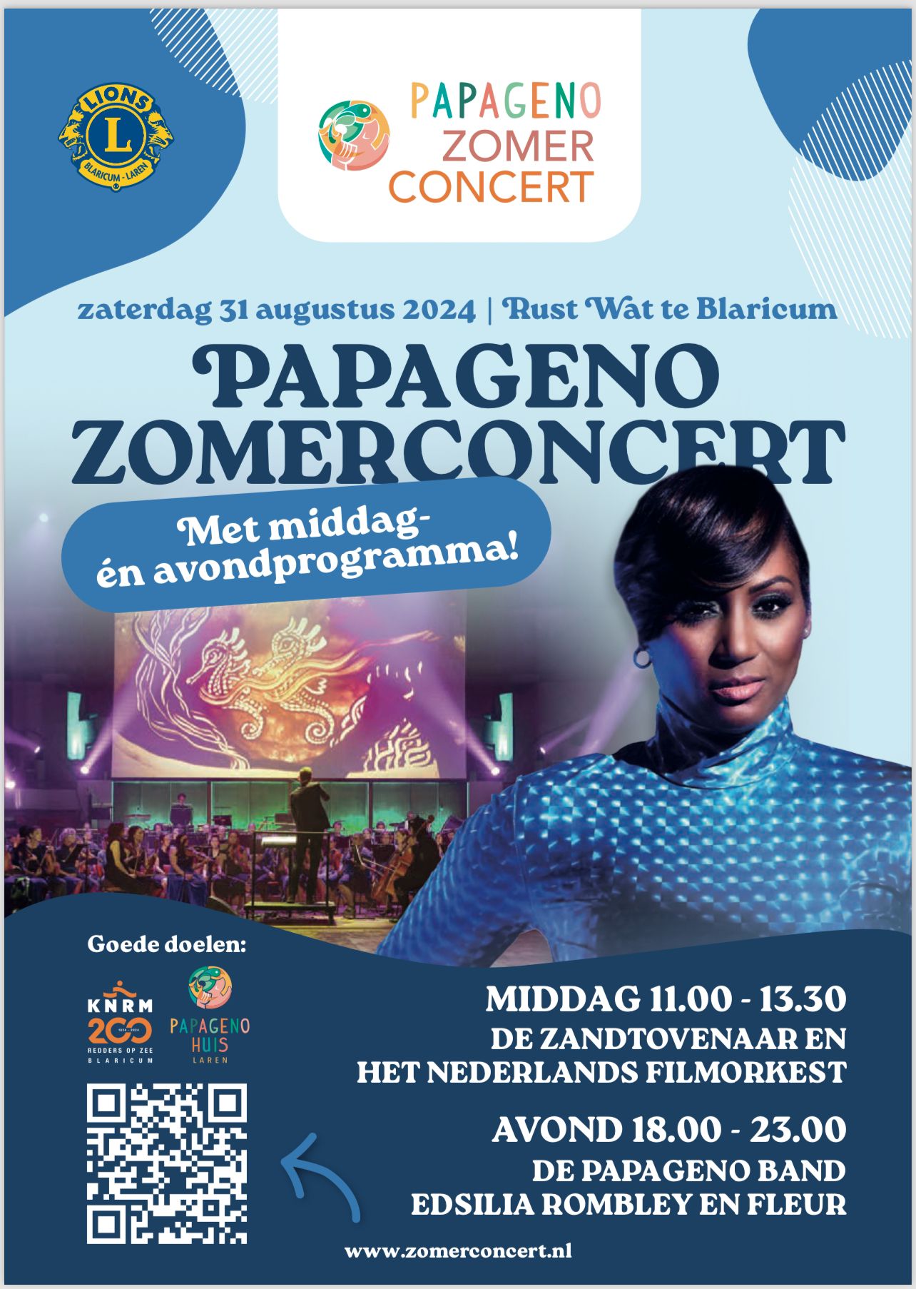 Aankondiging middag en avond Papageno zomerconcert 2024